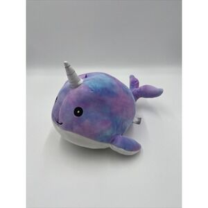 Squishmallows Hallie Narwhal Tie Dye Plush 8‎ inch